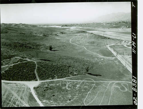 Aerial view of Frank G. Bonelli Regional Park