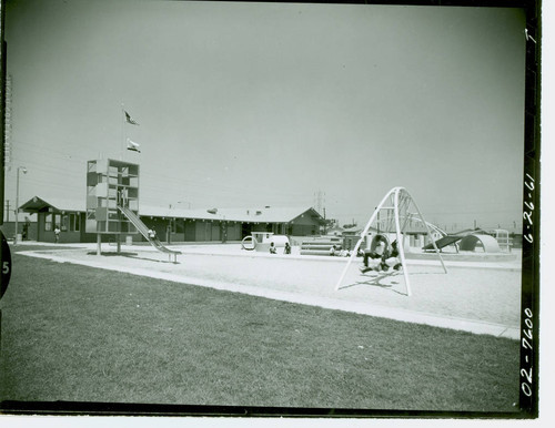 View of the playground at Roy Campanella Park