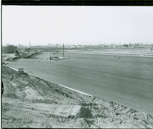 View of construction at Victoria Park