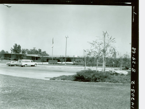 View of the community building at Pearblossom Park