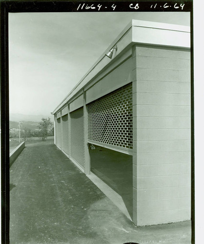 View of construction of Diamond Bar Golf Course clubhouse