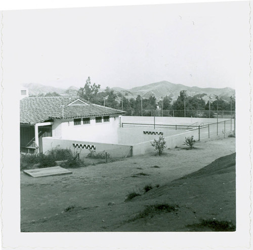 View of the pool house area at Val Verde Park