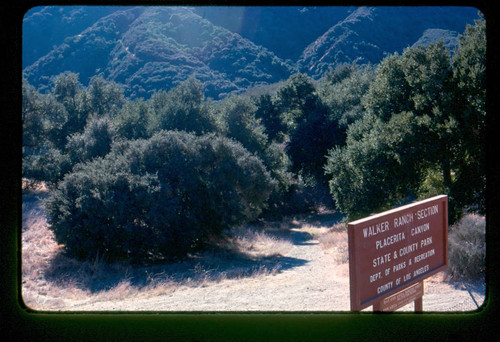 View of the Walker Ranch section at Placerita Canyon Natural Area