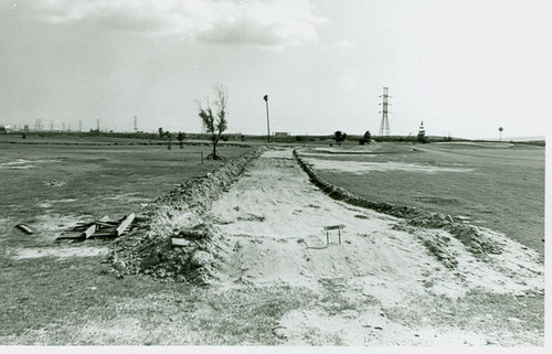 View of construction of Victoria Golf Course