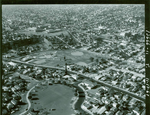 Aerial view of Obregon Park