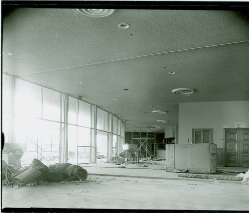 View of construction of the clubhouse at Chester Washington Golf Course