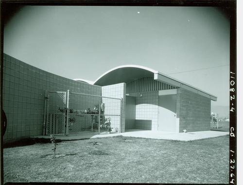 View of the community building at Charter Oak Park