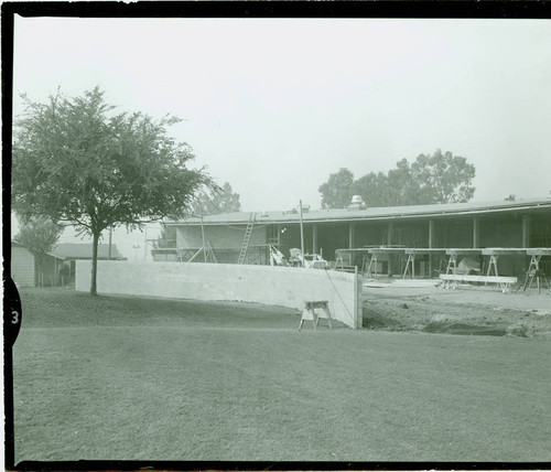 View of construction of the clubhouse at Chester Washington Golf Course