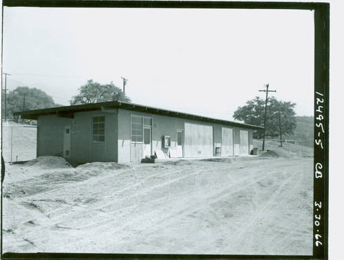 View of a building during construction of Marshall Canyon Golf Course