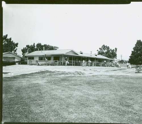 View of Chester Washington Golf Course green and clubhouse