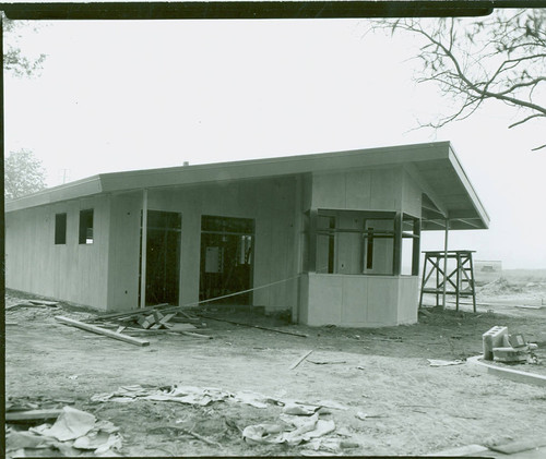 View of construction of Whittier Narrows Golf Course clubhouse