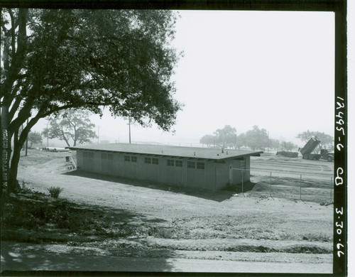 View of a building during construction of Marshall Canyon Golf Course