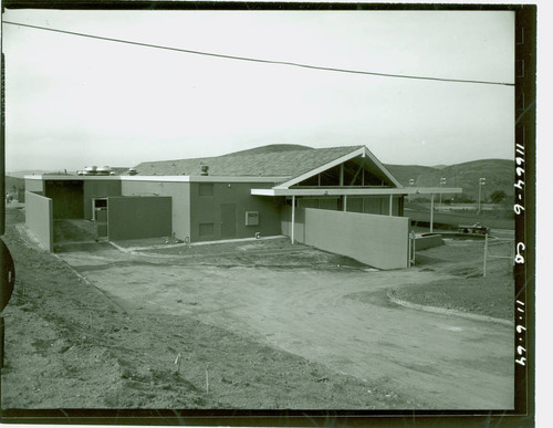 View of construction of Diamond Bar Golf Course clubhouse