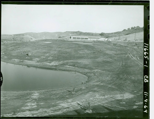 View of construction of Diamond Bar Golf Course