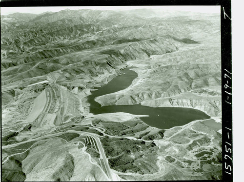 Aerial view of Castaic Lake