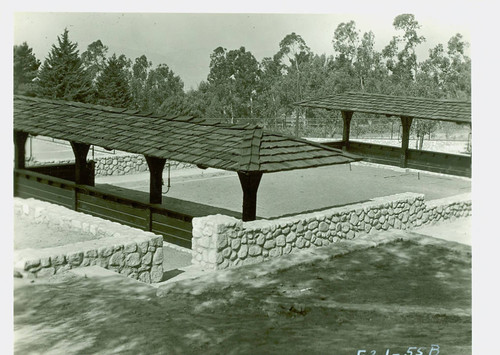 View of horseshoe courts at Charles S. Farnsworth Park