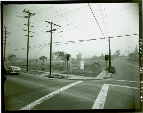 View of the property before construction of Obregon Park