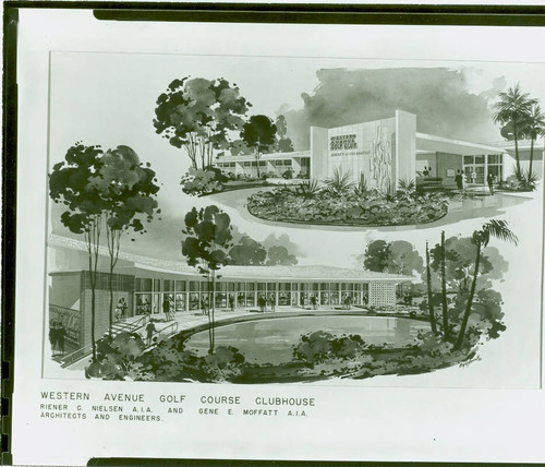 Architectural illustration of Chester Washington's new clubhosue