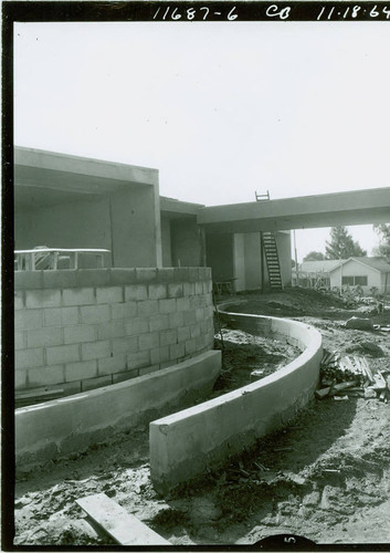 View of construction of the clubhouse at Chester Washington Golf Course