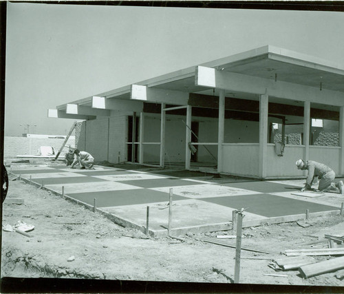 View of construction of Victoria Golf Course