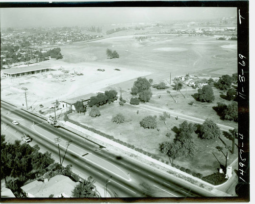 Aerial view of La Mirada Park and Golf Course