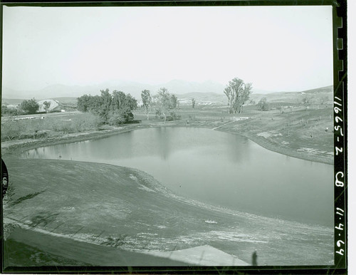 View of construction of Diamond Bar Golf Course