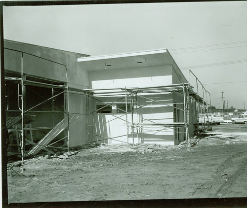 View of construction of the clubhouse at Chester Washington Golf Course