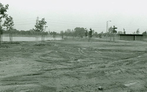 View of construction at Whittier Narrows Recreation Area