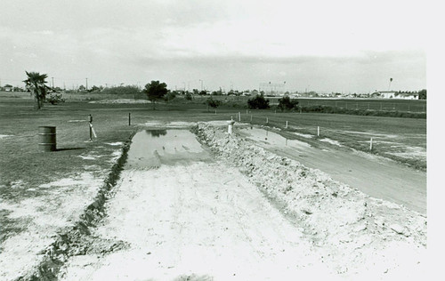 View of construction of Victoria Golf Course