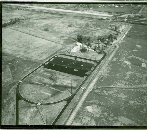 Aerial view of Whittier Narrows Golf Course