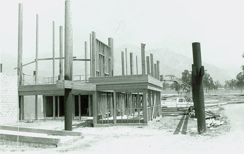 View of construction of El Cariso Golf Course clubhouse