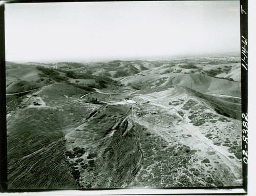 Aerial view of Frank G. Bonelli Regional Park