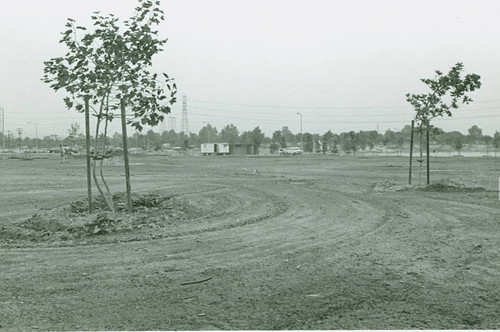 View of construction at Whittier Narrows Recreation Area