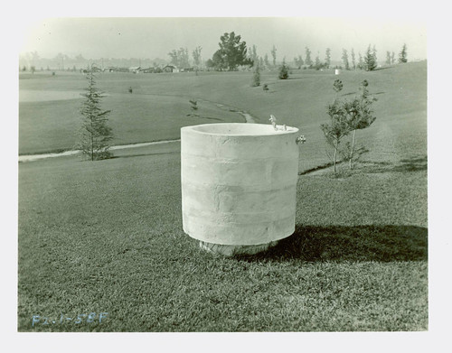 View of Santa Anita Golf Course drinking fountain