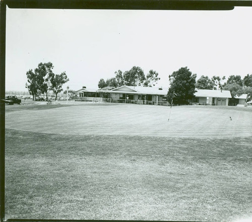 View of Chester Washington Golf Course green and clubhouse