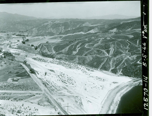 Aerial view of Castaic Lake