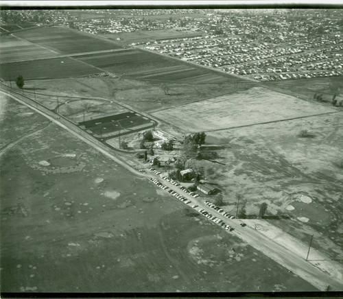 Aerial view of Whittier Narrows Golf Course