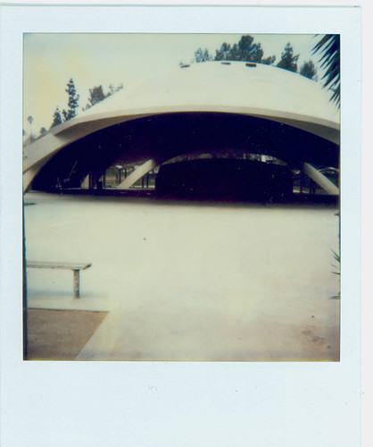 View of the walkway and sports dome at City Terrace Park