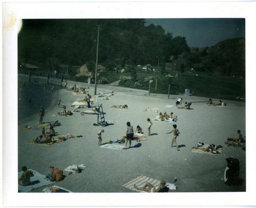 View of Puddingstone Swim Park at Frank G. Bonelli Regional Park