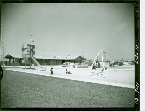 View of the playground at Roy Campanella Park