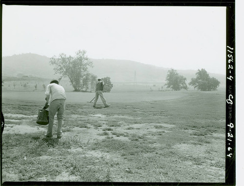 View of construction of Diamond Bar Golf Course