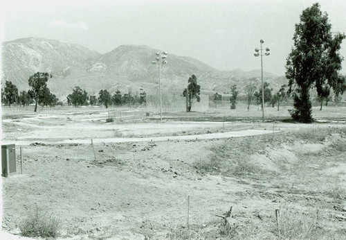 View of construction at El Cariso Golf Course