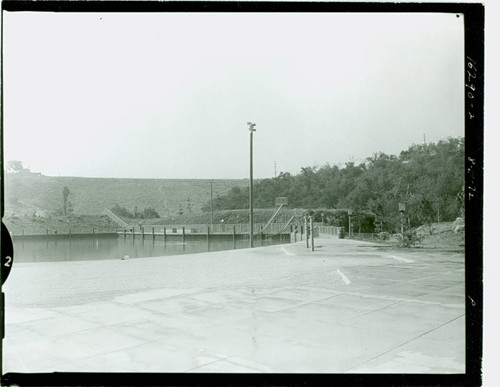 View of Puddingstone Swim Park at Frank G. Bonelli Regional Park