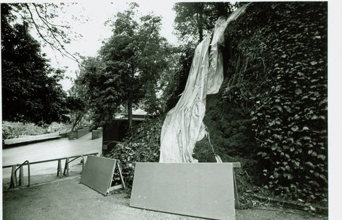 View of the hillside failure at Hollywood Bowl