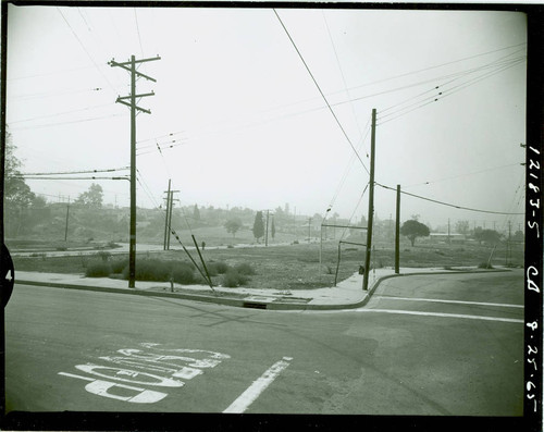 View of the property before construction of Obregon Park