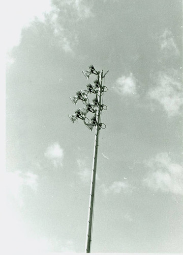 View of baseball field lighting at City Terrace Park