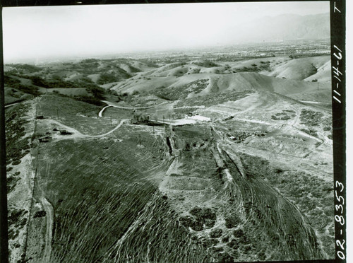 Aerial view of Frank G. Bonelli Regional Park