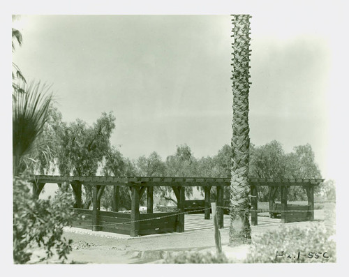 View of the southern picnic shelter at Charles S. Farnsworth Park