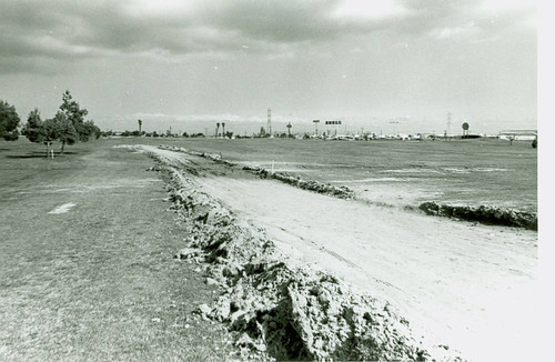 View of construction of Victoria Golf Course