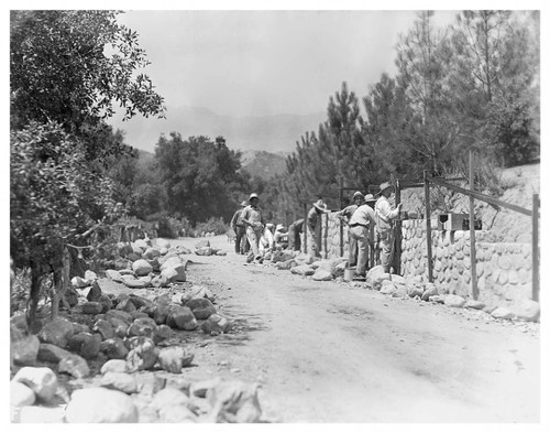 View of WPA work crew at Dexter Park